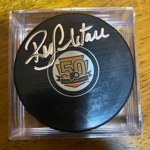 Ron Hextall autographed puck